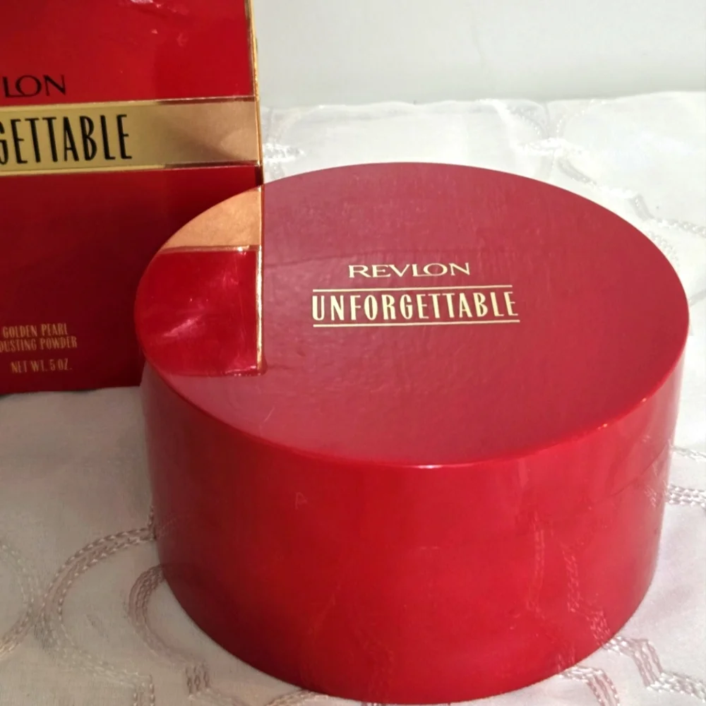 Revlon 'Unforgettable' Golden Pearl‎ Dusting Powder 5 Oz VINTAGE Discontinued